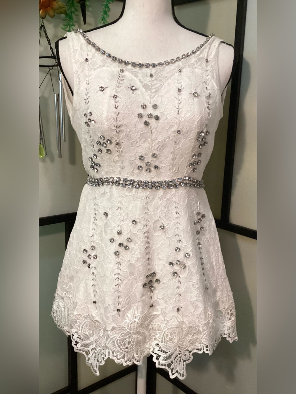 Vivi Party embellished romper with lining. Size S